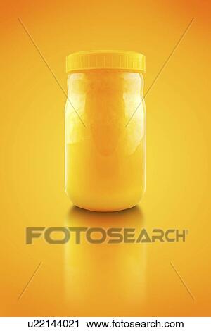 Bee honey in jar. View Large Photo Image Stock Image - Bee honey in jar.. Fotosearch