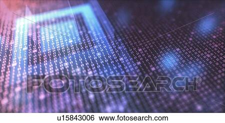 Binary code, abstract illustration. View Large Photo Image Stock Photograph - Binary code, abstract illustration.. Fotosearch