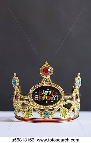 Birthday crown with colorful fake gems View Large Photo Image Stock Image - Birthday crown with colorful fake gems. Fotosearch