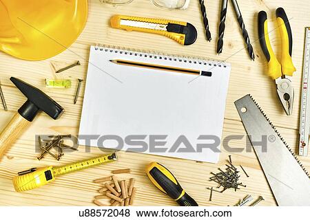 Stock Photo - Carpentry tools.. Fotosearch