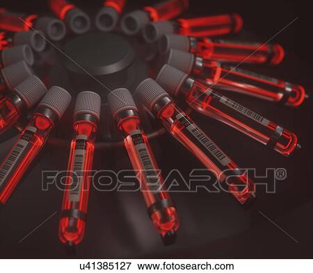 Centrifuge machine with vials of red liquid, illustration. View Large Photo Image Stock Photo - Centrifuge machine with vials of red liquid, illustration.. Fotosearch