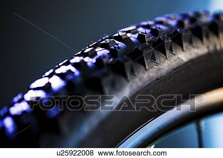 Close-up of a bicycle tyre. View Large Photo Image Stock Photo - Close-up of a bicycle tyre.. Fotosearch