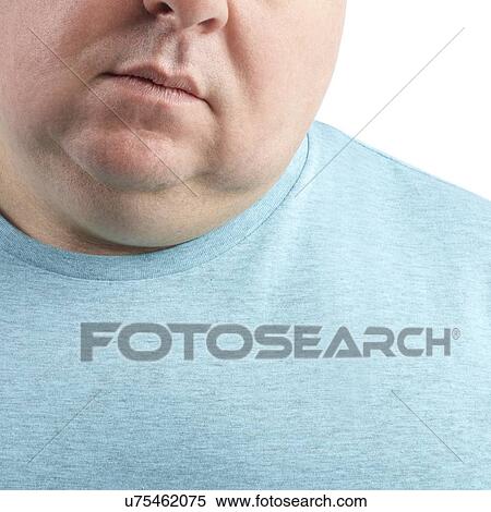 Close up of overweight man's chin and neck, cropped. View Large Photo Image Stock Photography - Close up of overweight man's chin and neck, cropped.. Fotosearch