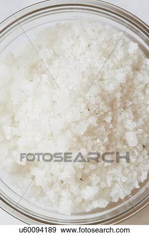 Close-up of sea salt in ramekin View Large Photo Image Stock Photo - Close-up of sea salt in ramekin. Fotosearch