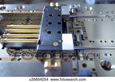 Detail of plastic injection mould in precision engineering factory View Large Photo Image Picture - Detail of plastic injection mould in precision engineering factory. Fotosearch