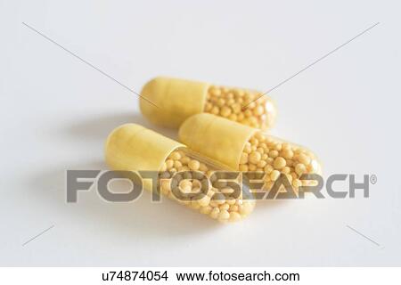 Picture - Dietary supplement capsule.. Fotosearch