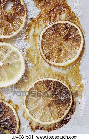 Directly above view of caramelized lemons View Large Photo Image Stock Image - Directly above view of caramelized lemons. Fotosearch