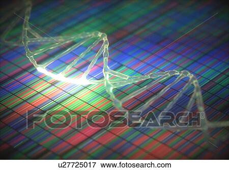 DNA (deoxyribonucleic acid) sequencing and DNA strand, illustration. View Large Photo Image Stock Photo - DNA (deoxyribonucleic acid) sequencing and DNA strand, illustration.. Fotosearch