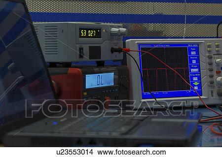 Electronic test equipment. View Large Photo Image Picture - Electronic test equipment.. Fotosearch