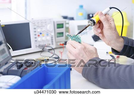 Electronics laboratory. View Large Photo Image Stock Image - Electronics laboratory.. Fotosearch