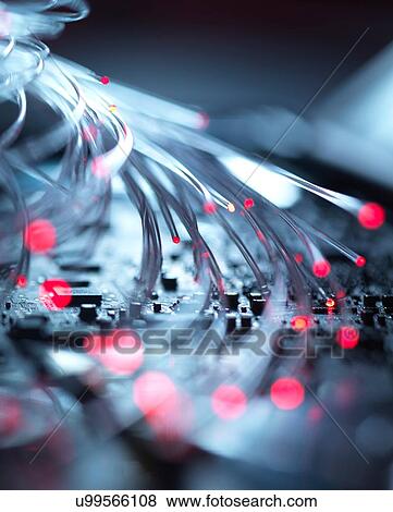 Fibre optics carrying data passing the inside circuit boards of a laptop computer View Large Photo Image Stock Photo - Fibre optics carrying data passing the inside circuit boards of a laptop computer. Fotosearch