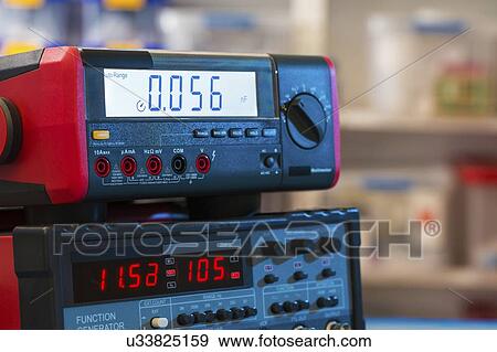 Stock Photo - Function generator electronic test equipment.. Fotosearch