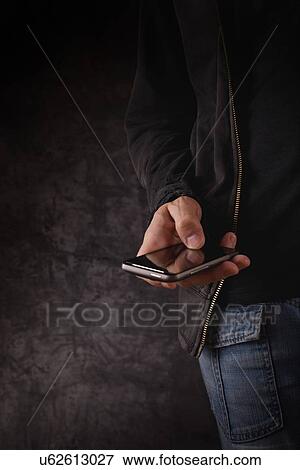 Hand with smart phone. View Large Photo Image Stock Photo - Hand with smart phone.. Fotosearch