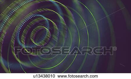 Stock Image - Holographic circles, illustration.. Fotosearch