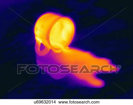 Picture - Hot spilled drink. Fotosearch