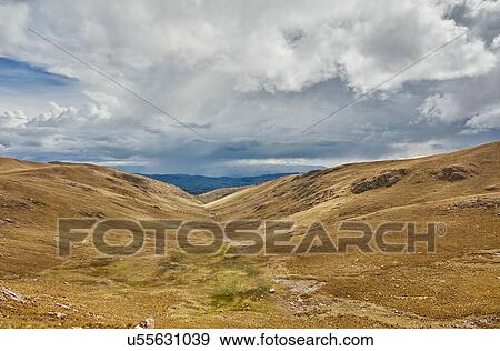 Stock Photo - Landscape view, Ayacucho, Peru. Fotosearch