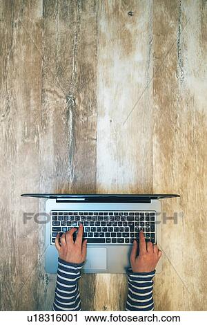 Stock Image - Laptop use.. Fotosearch