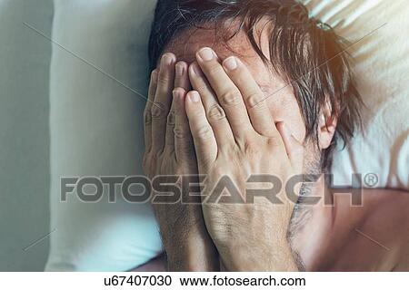 Stock Image - Morning depression and midlife crisis.. Fotosearch