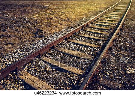 Picture - Old railroad track.. Fotosearch