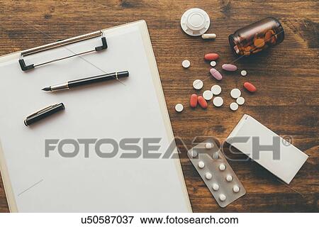 Overhead view of medical doctor office desk. View Large Photo Image Stock Photo - Overhead view of medical doctor office desk.. Fotosearch
