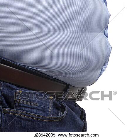 Overweight man wearing blue shirt, side view. View Large Photo Image Stock Photography - Overweight man wearing blue shirt, side view.. Fotosearch