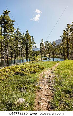 Path by lake, Montana, US View Large Photo Image Stock Image - Path by lake, Montana, US. Fotosearch