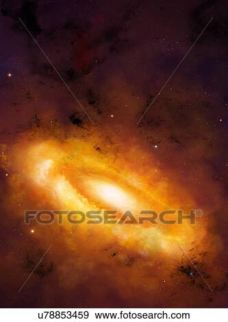 Planetary system formation. Illustration of a primordial nebula (solar nebula, in the case of the Sun) surrounding a newborn star (centre). The Sun was formed in this way as gas coalesced until it was dense enough and hot enough to begin the nuclear... View Large Photo Image Stock Photo - Planetary system formation. Illustration of a primordial nebula (solar nebula, in the case of the Sun) surrounding a newborn star (centre). The Sun was formed in this way as gas coalesced until it was dense enough and hot enough to begin the nuclear.... Fotosearch