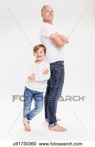 Portrait of father with son View Large Photo Image Stock Image - Portrait of father with son. Fotosearch