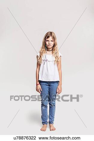 Portrait of girl pretending to sulk View Large Photo Image Stock Image - Portrait of girl pretending to sulk. Fotosearch