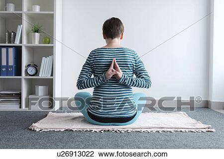 Pregnant woman practicing yoga. View Large Photo Image Stock Image - Pregnant woman practicing yoga.. Fotosearch