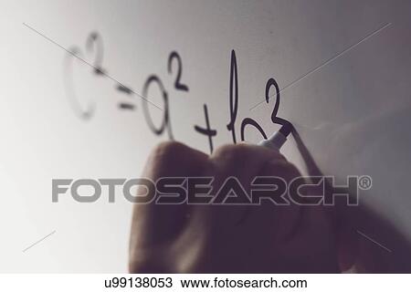 Pythagorean theorem. View Large Photo Image Stock Image - Pythagorean theorem.. Fotosearch