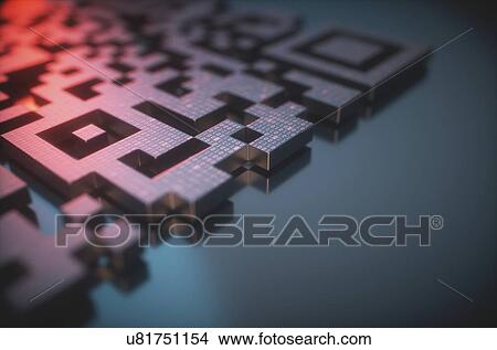 QR code (quick response code), illustration. View Large Photo Image Picture - QR code (quick response code), illustration.. Fotosearch