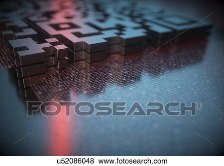 Stock Photo - QR code (quick response code), illustration.. Fotosearch
