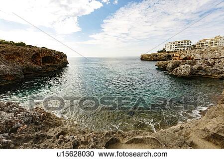 Rocky coast, Mallorca, Spain. View Large Photo Image Stock Image - Rocky coast, Mallorca, Spain.. Fotosearch