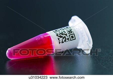 Stock Image - Sample in centrifuge tube.. Fotosearch