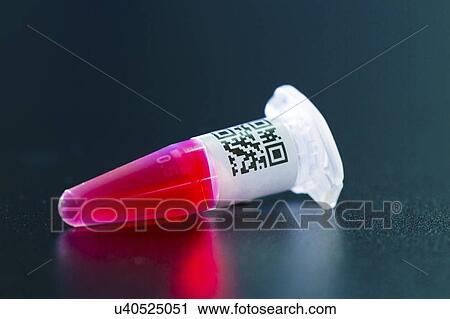 Stock Image - Sample in centrifuge tube.. Fotosearch