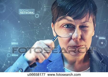 Social network expert performing analysis, conceptual image. View Large Photo Image Stock Photo - Social network expert performing analysis, conceptual image.. Fotosearch