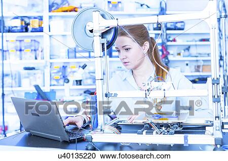 Technician using 3d printer. View Large Photo Image Stock Image - Technician using 3d printer.. Fotosearch