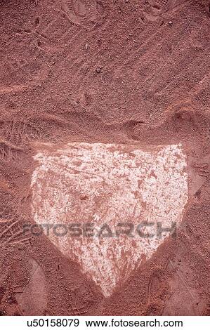 Stock Photo - USA, Arizona, Overhead view of dust baseball diamond. Fotosearch