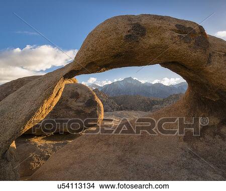USA, California, Owens Valley, Dry landscape with Mobius Arch View Large Photo Image Picture - USA, California, Owens Valley, Dry landscape with Mobius Arch. Fotosearch