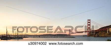 USA, California, San Francisco, Golden Gate Bridge at sunset View Large Photo Image Stock Image - USA, California, San Francisco, Golden Gate Bridge at sunset. Fotosearch
