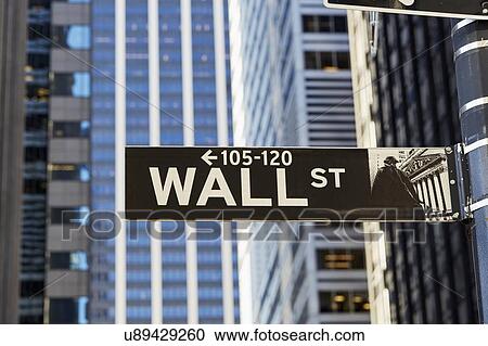 USA, New York, New York City, Lower Manhattan, Wall Street sign on building View Large Photo Image Stock Image - USA, New York, New York City, Lower Manhattan, Wall Street sign on building. Fotosearch
