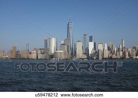 Stock Image - USA, New York State, New York City, Clear sky above Manhattan. Fotosearch