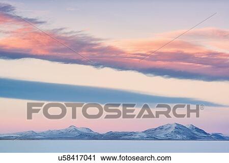 USA, Oregon, Alford Desert, Winter Sunset over mountains View Large Photo Image Stock Image - USA, Oregon, Alford Desert, Winter Sunset over mountains. Fotosearch