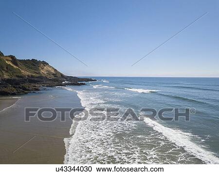 USA, Oregon, Headland, Scenic view of Ocean and blue sky View Large Photo Image Stock Image - USA, Oregon, Headland, Scenic view of Ocean and blue sky. Fotosearch