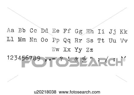 Vintage typewriter typeset alphabet. View Large Photo Image Stock Photo - Vintage typewriter typeset alphabet.. Fotosearch