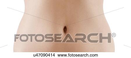 Picture - Woman's abdomen.. Fotosearch