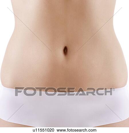 Stock Image - Woman's abdomen.. Fotosearch