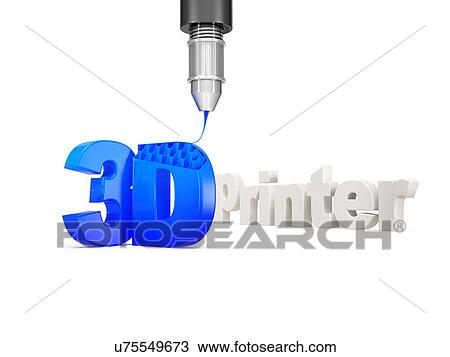 Stock Image - 3D printer, illustration.. Fotosearch