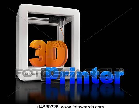Stock Photo - 3D printer, illustration.. Fotosearch